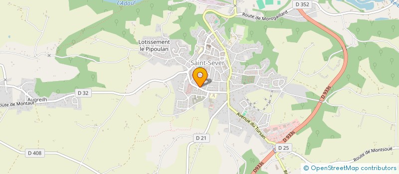 localisation de l'entreprise MONSIEUR HENRI CAPDEVILLE à SAINT-SEVER