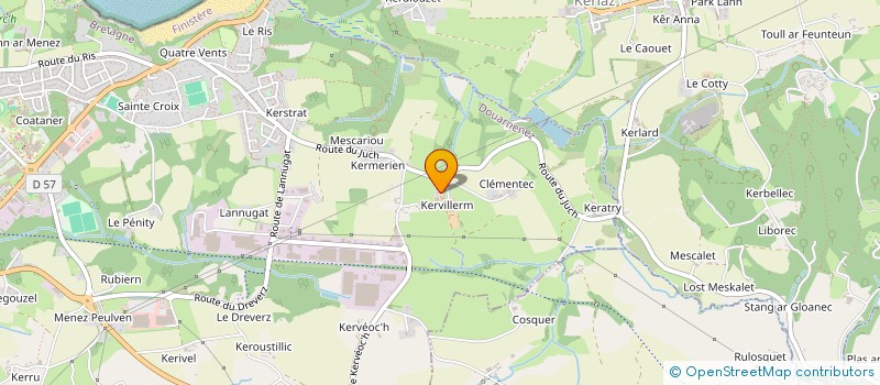 localisation de l'entreprise MONSIEUR HENRI CARADEC  DOUARNENEZ