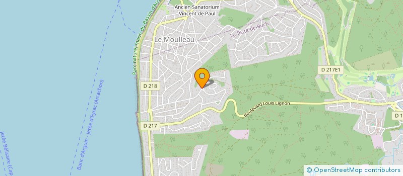 localisation de l'entreprise MONSIEUR HENRI CARLES  LA TESTE-DE-BUCH