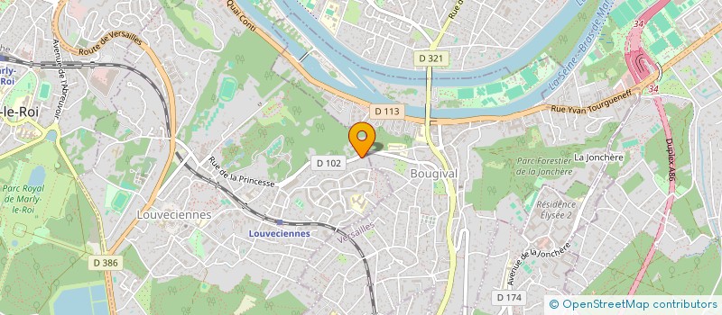 localisation de l'entreprise MONSIEUR HENRI CARO  LOUVECIENNES