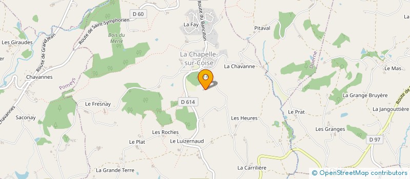 localisation de l'entreprise MONSIEUR HENRI CARTERON à LA CHAPELLE-SUR-COISE