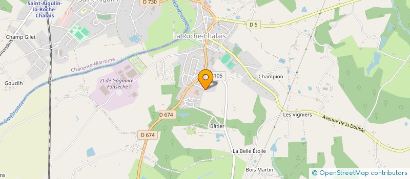 localisation de l'entreprise MONSIEUR HENRI CASTAGNA à LA ROCHE-CHALAIS