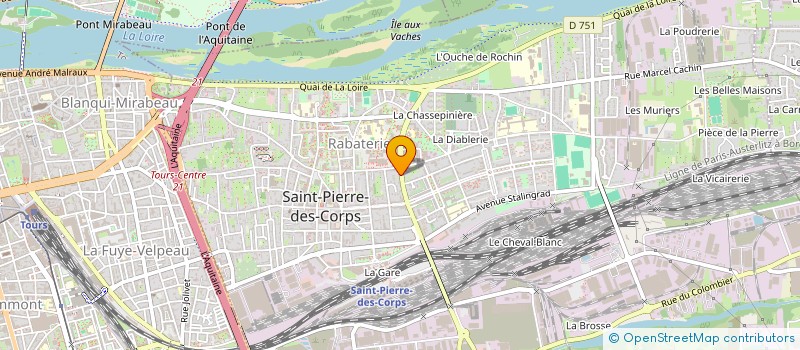 localisation de l'entreprise MONSIEUR HENRI CASTOLDI  SAINT-PIERRE-DES-CORPS