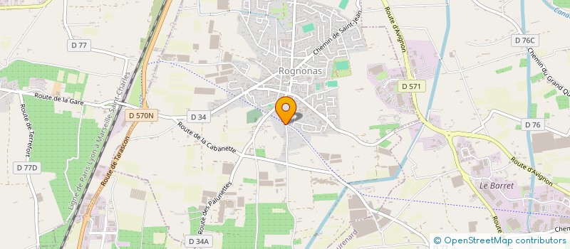 localisation de l'entreprise MONSIEUR HENRI CAULIER  ROGNONAS