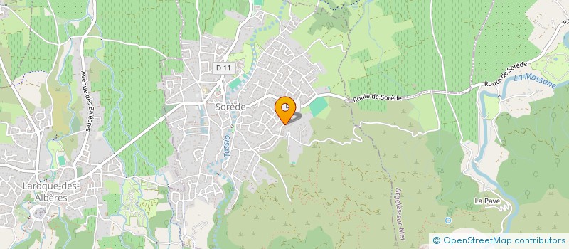 localisation de l'entreprise MONSIEUR HENRI CAVAILLE  SOREDE