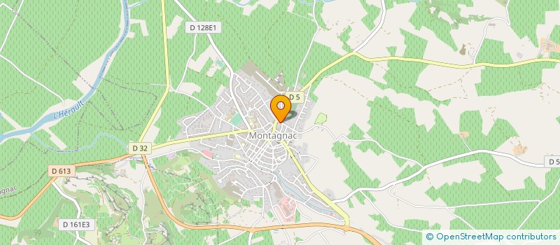 localisation de l'entreprise MONSIEUR HENRI CAYROL  MONTAGNAC