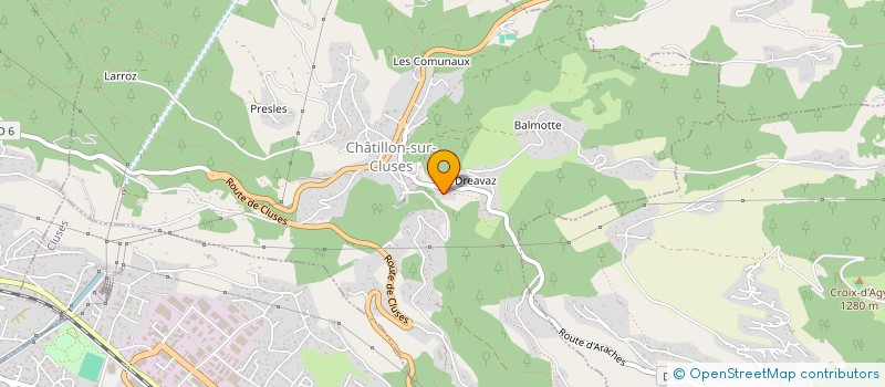 localisation de l'entreprise MONSIEUR HENRI CECCHI  CLUSES