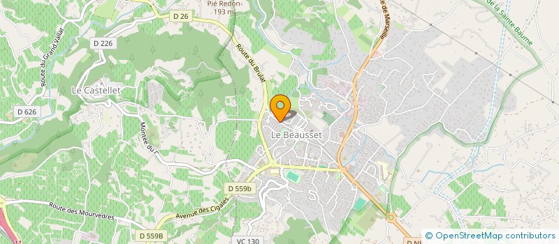 localisation de l'entreprise MONSIEUR HENRI CECCHINI à LE BEAUSSET
