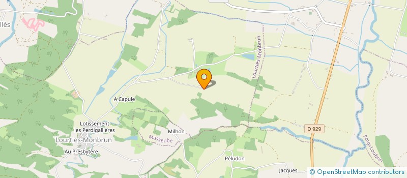 localisation de l'entreprise MONSIEUR HENRI CERES  LOURTIES-MONBRUN