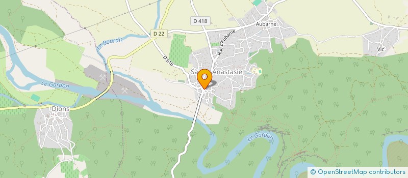localisation de l'entreprise MONSIEUR HENRI CHABAUD  SAINTE-ANASTASIE