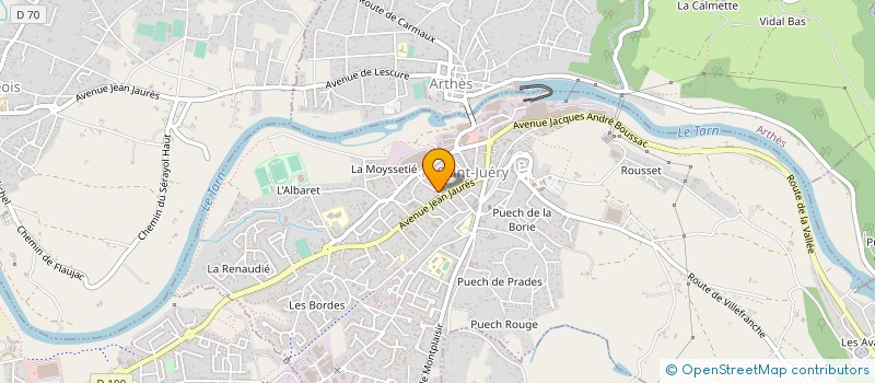 localisation de l'entreprise MONSIEUR HENRI CHABBERT à SAINT-JUERY