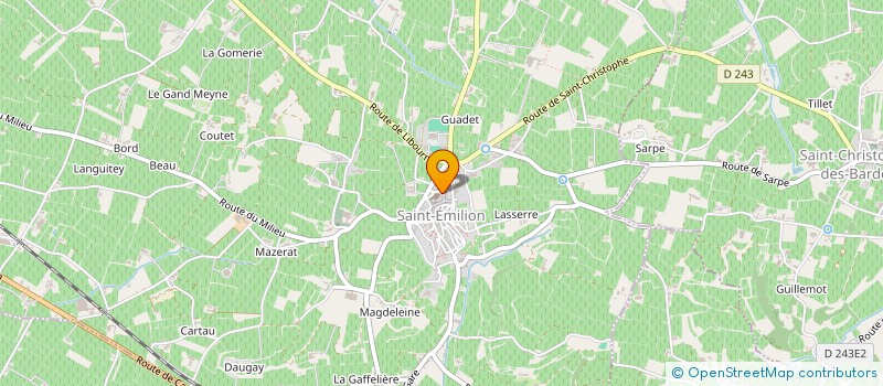 localisation de l'entreprise MONSIEUR HENRI CHABUT  SAINT-EMILION