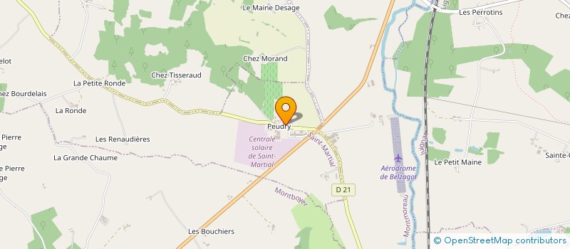 localisation de l'entreprise MONSIEUR HENRI CHAIGNE à SAINT-MARTIAL