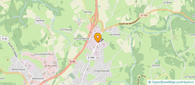 localisation de l'entreprise MONSIEUR HENRI CHAMBON à YSSINGEAUX