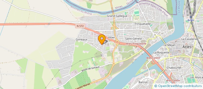 localisation de l'entreprise MONSIEUR HENRI CHANUT  ARLES