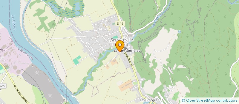 localisation de l'entreprise MONSIEUR HENRI CHARBONNET  SERRIERES-DE-BRIORD