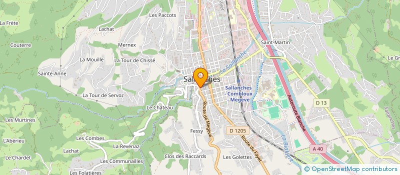 localisation de l'entreprise MONSIEUR HENRI CHARRIERE  SALLANCHES