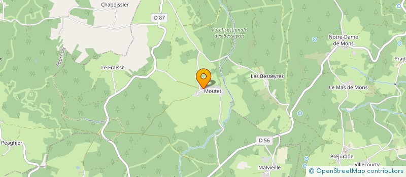 localisation de l'entreprise MONSIEUR HENRI CHASSAIGNE  AIX-LA-FAYETTE