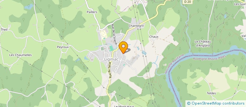 localisation de l'entreprise MONSIEUR HENRI CHASTRE  LIGINIAC