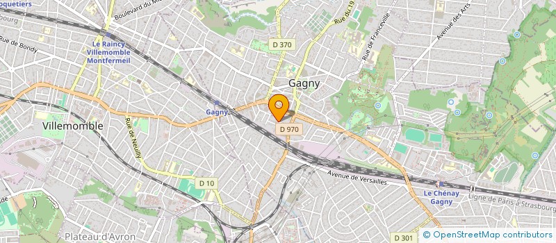localisation de l'entreprise MONSIEUR HENRI CHAUCHEPRAT à GAGNY