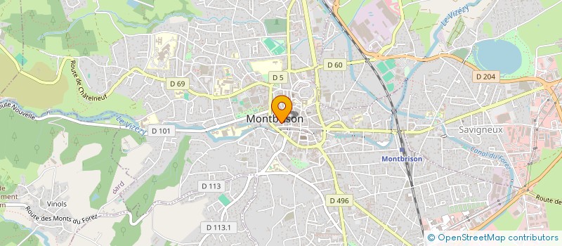 localisation de l'entreprise MONSIEUR HENRI CHAUVE  MONTBRISON