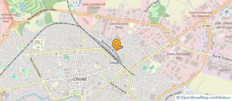 localisation de l'entreprise MONSIEUR HENRI CHAUVEAU à CHOLET