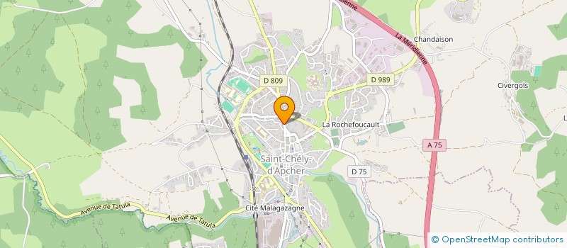 localisation de l'entreprise MONSIEUR HENRI CHAUVET  SAINT-CHELY-D'APCHER