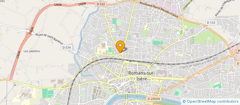 localisation de l'entreprise MONSIEUR HENRI CHAUVIN  ROMANS-SUR-ISERE