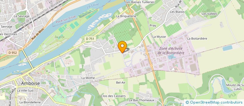 localisation de l'entreprise MONSIEUR HENRI CHEVALLIER  AMBOISE