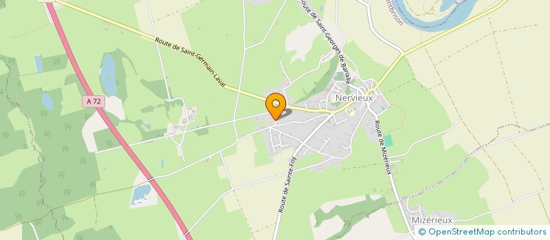 localisation de l'entreprise MONSIEUR HENRI CHOVET  BUSSIERES