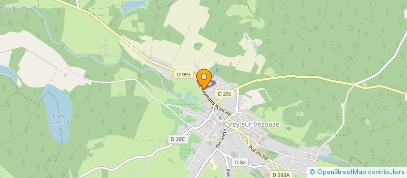 localisation de l'entreprise MONSIEUR HENRI CLAUDE  CIREY-SUR-VEZOUZE