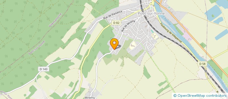 localisation de l'entreprise MONSIEUR HENRI-CLAUDE CADY  PONT-SUR-YONNE