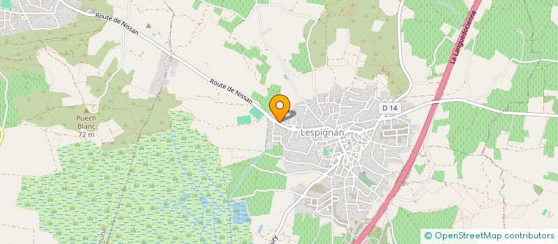 localisation de l'entreprise MONSIEUR HENRI CLAUSON  NISSAN-LEZ-ENSERUNE