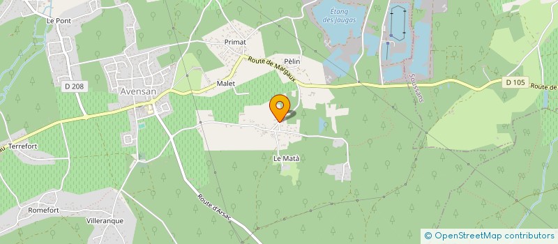 localisation de l'entreprise MONSIEUR HENRI CLAUZEL  AVENSAN