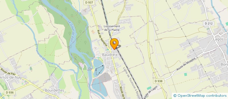 localisation de l'entreprise MONSIEUR HENRI CLAVERIE  BAUDREIX