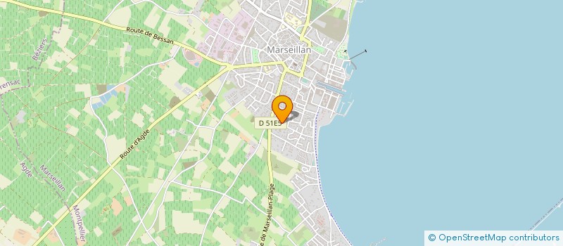 localisation de l'entreprise MONSIEUR HENRI CLEMENT à MARSEILLAN