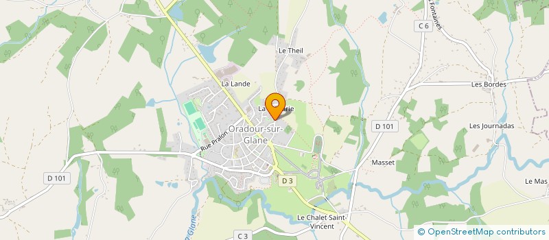 localisation de l'entreprise MONSIEUR HENRI CLIQUE à ORADOUR-SUR-GLANE