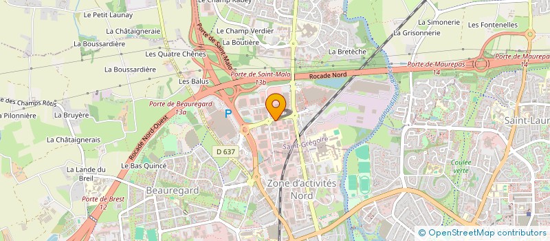 localisation de l'entreprise MONSIEUR HENRI COCHERIL  SAINT-GREGOIRE