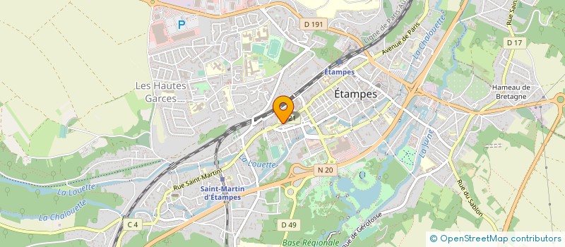 localisation de l'entreprise MONSIEUR HENRI COCHETAU  ETAMPES