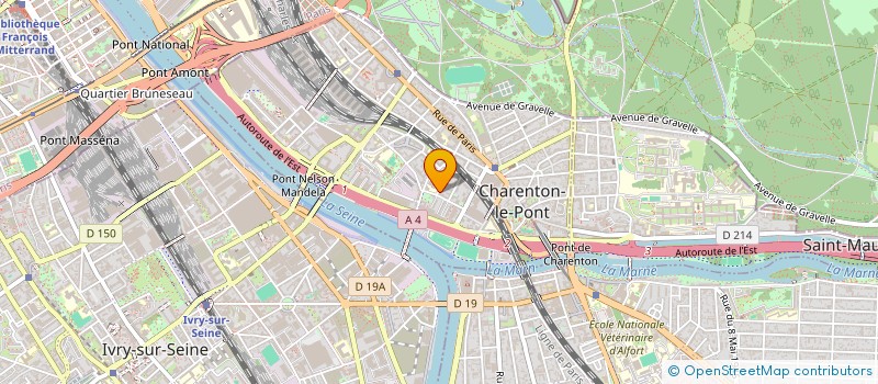 localisation de l'entreprise MONSIEUR HENRI COHEN  CHARENTON-LE-PONT