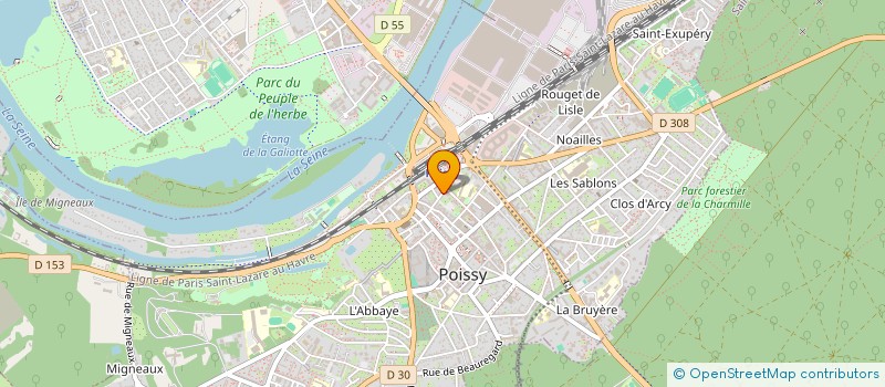 localisation de l'entreprise MONSIEUR HENRI COLLOT  POISSY