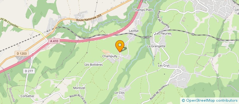 localisation de l'entreprise MONSIEUR HENRI CONTAT  LA ROCHE-SUR-FORON