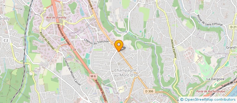 localisation de l'entreprise MONSIEUR HENRI COQUARD  CHAMPAGNE-AU-MONT-D'OR