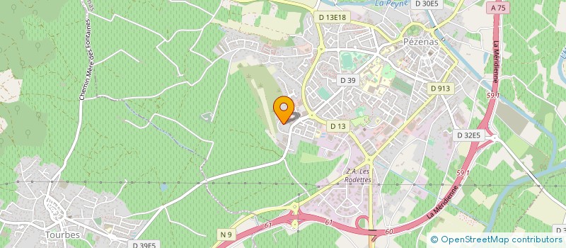 localisation de l'entreprise MONSIEUR HENRI CORRECHER à PEZENAS