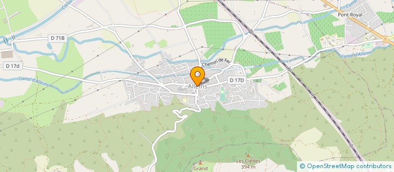 localisation de l'entreprise MONSIEUR HENRI COSTA  ALLEINS