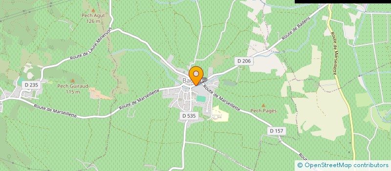 localisation de l'entreprise MONSIEUR HENRI COSTES  BADENS