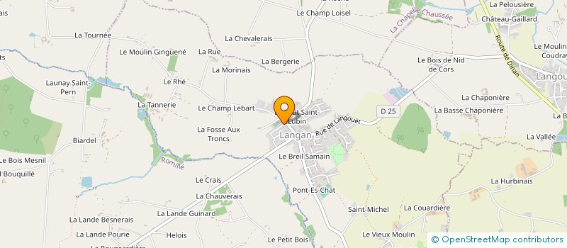 localisation de l'entreprise MONSIEUR HENRI COUBRUN  ROMILLE