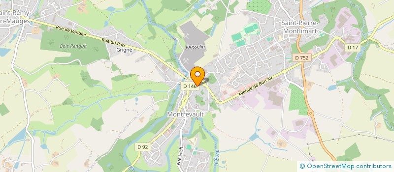 localisation de l'entreprise MONSIEUR HENRI COUDRAIS  BEAUPREAU-EN-MAUGES