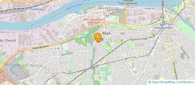 localisation de l'entreprise MONSIEUR HENRI COUETOUX  REZE