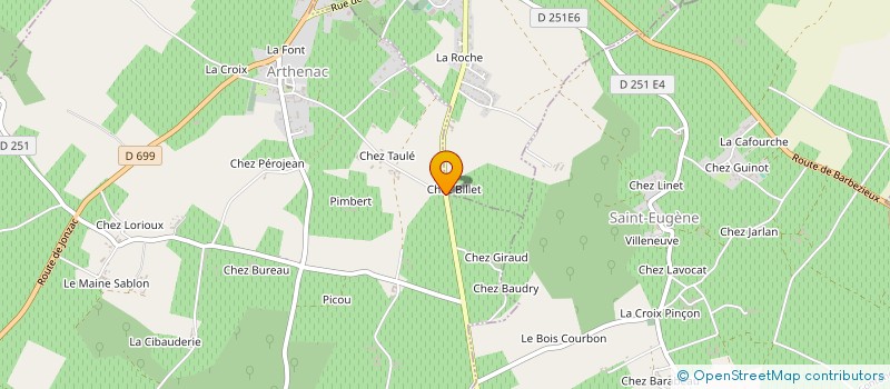 localisation de l'entreprise MONSIEUR HENRI COUILLAUD à ARCHIAC